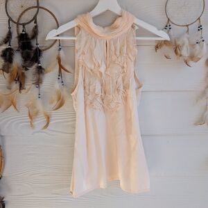 Marciano Silk Ruffle Top SX